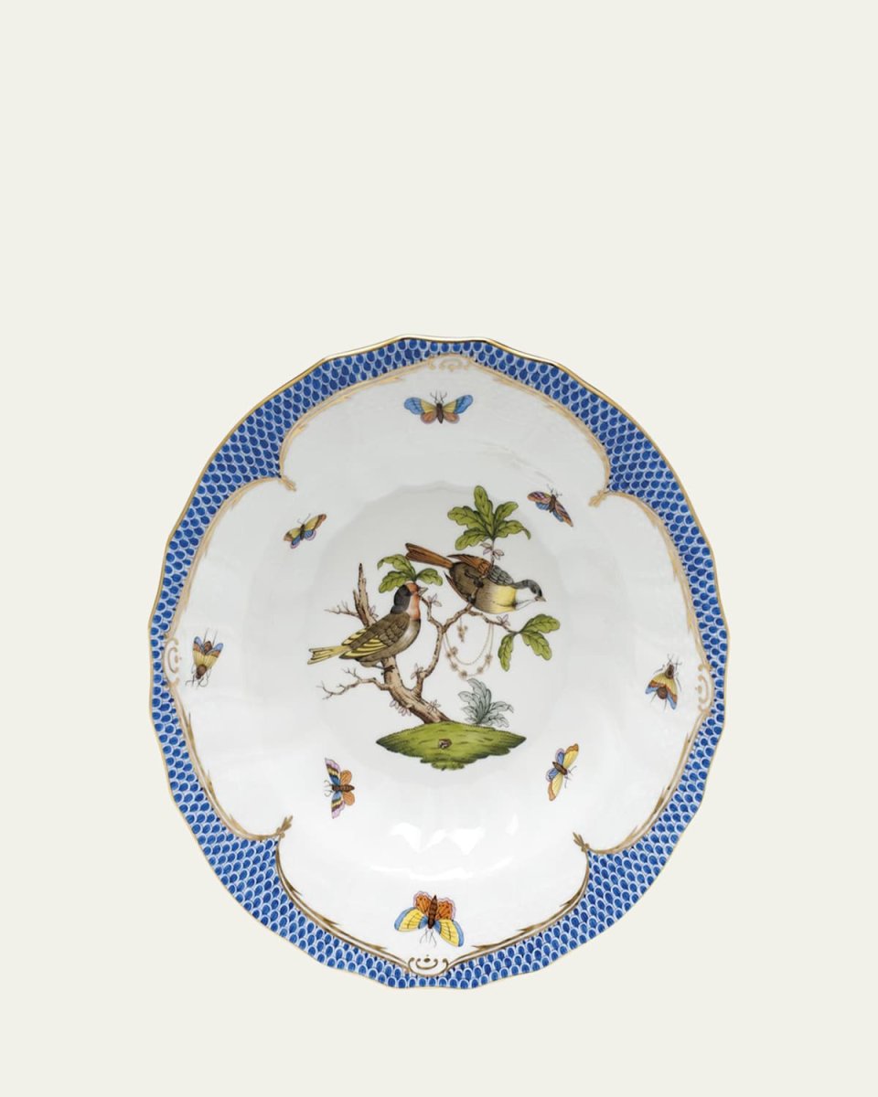 Rothschild Blue Motif 11 Rim Soup Bowl